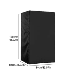 Waterproof Oxford Cloth Appliance Covers for Refrigerators, Freezers, and Beverage Coolers (84x84x170cm)