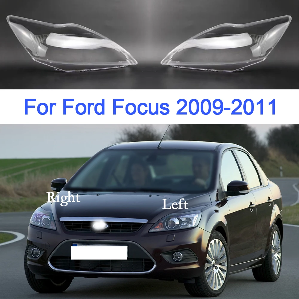 Auto světlomet sklo pro Ford ostření 2009 2010 2011 faros delanteros maska průhledná stínidlo plastový obal nahradit originální