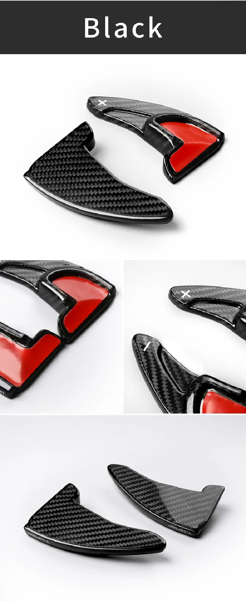 T-carbon Steering Wheel Paddle Shift For Jeep Grand Cherokee Dodge Charger Challenger Durango 2014-2020 Carbon Fiber Paddle Shif