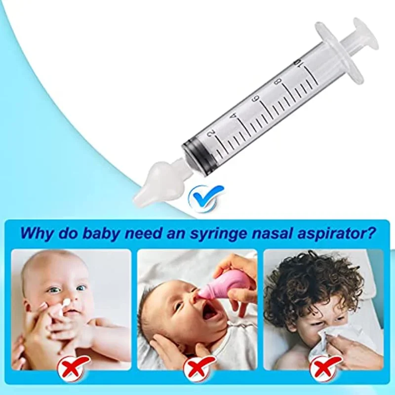 Aspirador Nasal profesional para bebé, irrigador Nasal de jeringa,  limpiador de nariz para bebé, dispositivo de enjuague, lavado de nariz  reutilizable para niños - AliExpress