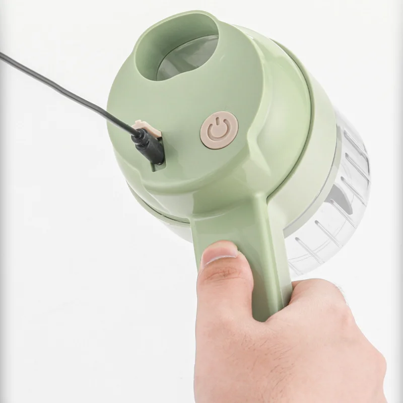 1PC Vegetable Chopper Household Multifunctional Rechargeable Garlic Beater Cooker Peeler Brush Dish Whisk Handheld Cooker Vegetable cutter