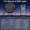 1/2/4PCS 36LED PAR Lights RGB Stage Effect Lighting DMX512 LED Projection Light for DJ Disco KTV Party Wedding Holiday Bar Club 6