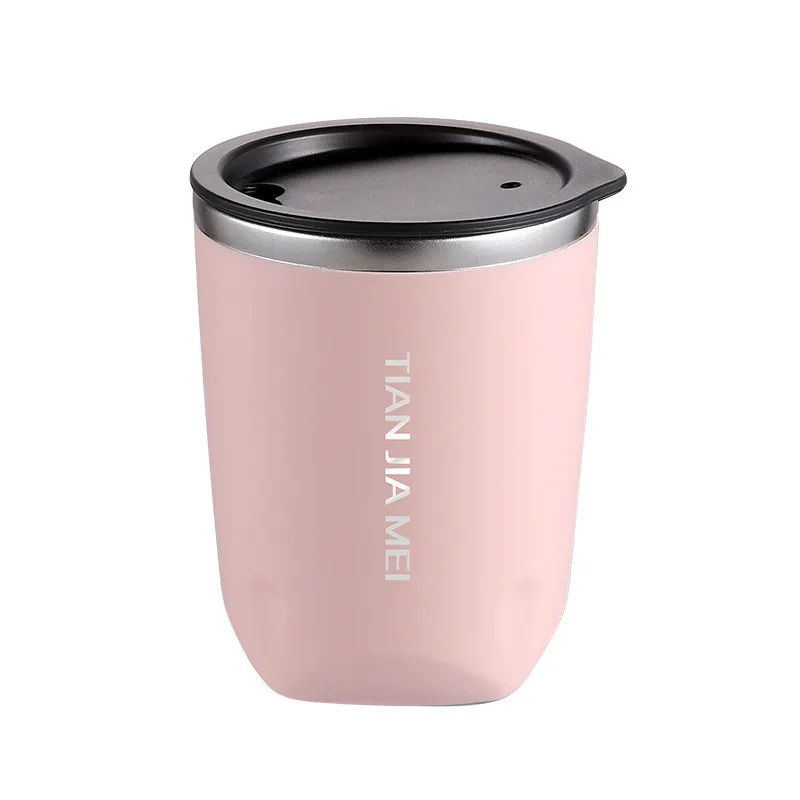 300ml Portable Stainless Steel Coffee Cups With Lid Leak-proof Tea Water Thermal  Mug Travel Car Insulated Cup Bottle Drinkware - Mugs - AliExpress