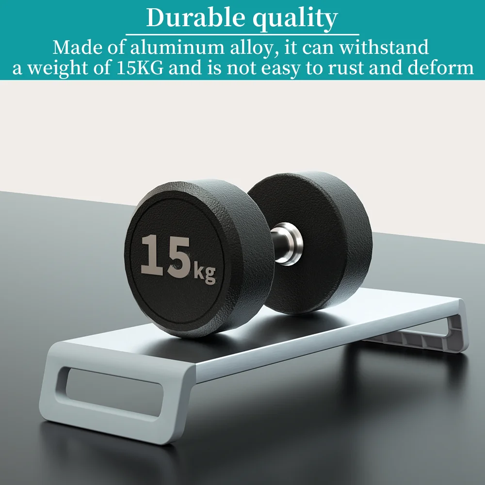 Universal Monitor Riser Stand Brushed Aluminum Alloy&ABS Sup - AIXIVO product image