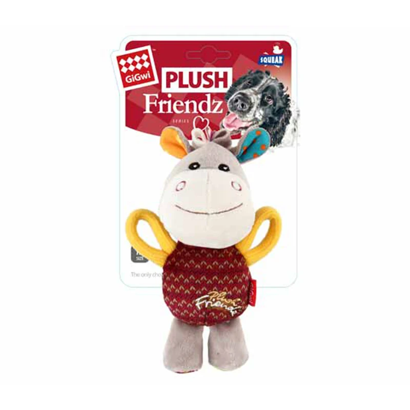GiGwi Pet Toys Plush Friendz Series Washable Fleece Toy Plush Squeak Interactive  Bite Resistant Toys Irresistible to Dog Puppy 4