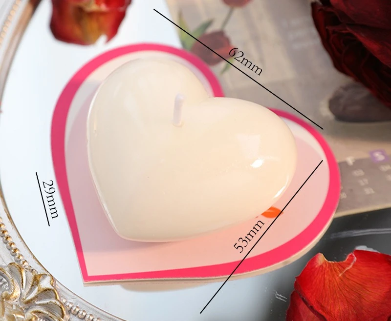 Romantic Heart-Shaped Aromatherapy Candle Handmade Gift
