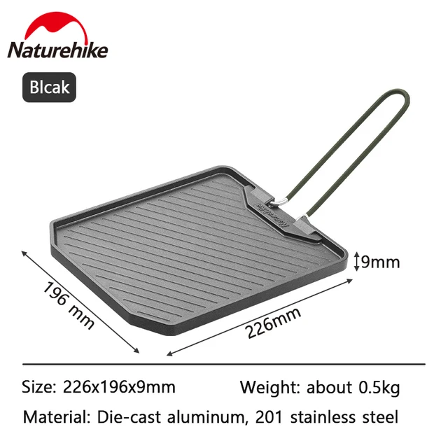 Naturehike Camping Frying Pan Easy Clean Grill Pan Portable Outdoor Non