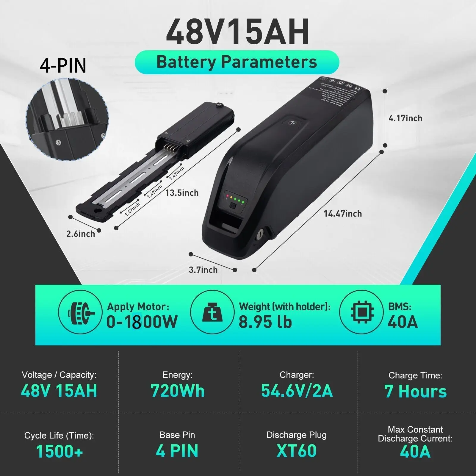 Aleaivy IP65 waterproof Hailong lithium battery pack with key lock and LED status gauge
