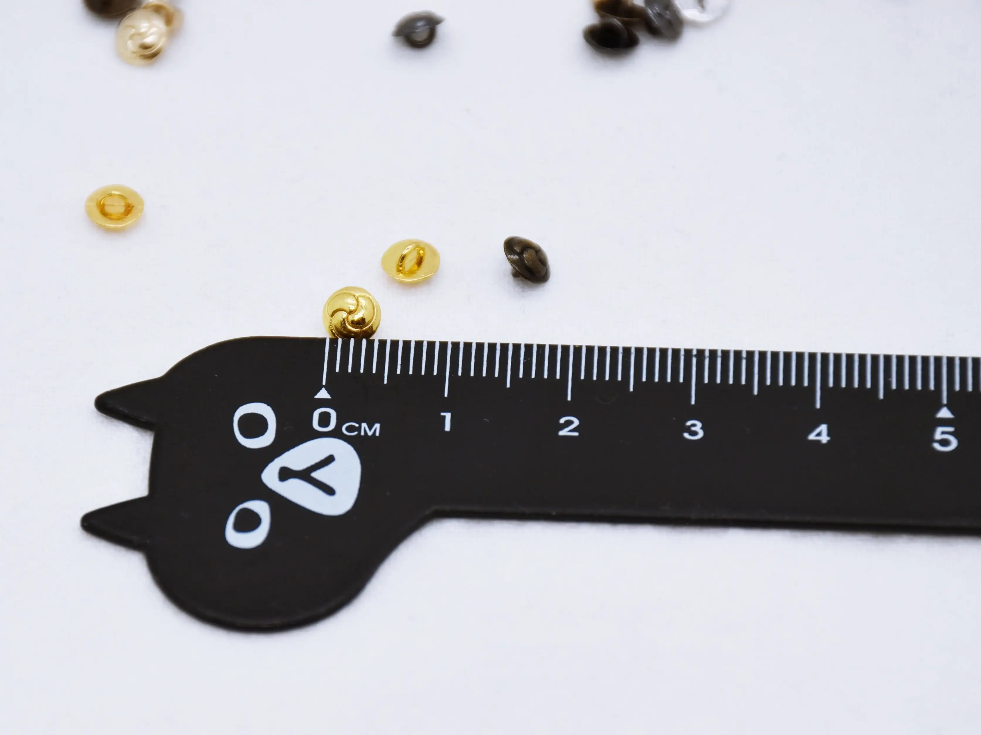 B298 Metal  Knot Style 5mm Shank Buttons Micro Mini Tiny Buttons Doll Buttons Doll Sewing Craft Supplies 6