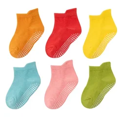 Children's Anti - Slip Casual Sport Socks - 6 Pairs Set - 5 - 7Years(XL) (A)