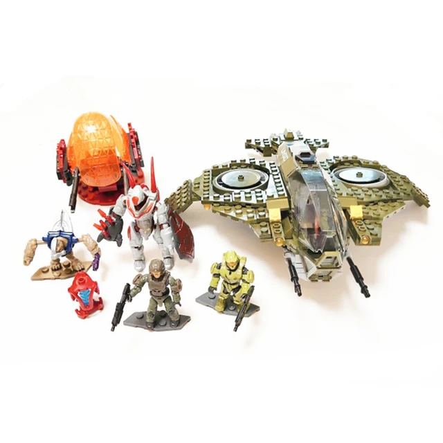 Technical MEGA Construx The Infinity Aura Airship Building Block War Mech Robots Weapon Model Bricks Toys For Kids Adult Gift 5