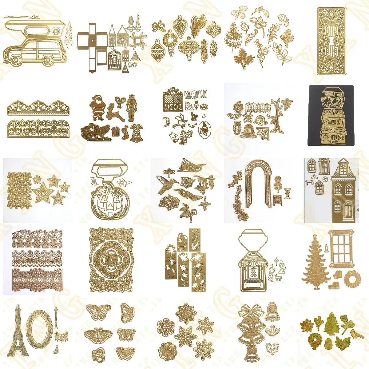 

New Holiday Scene Lace Border Metal Craft Cutting Dies for Diy Scrapbooking Paper Diary Decoration Manual Handmade for Embossing