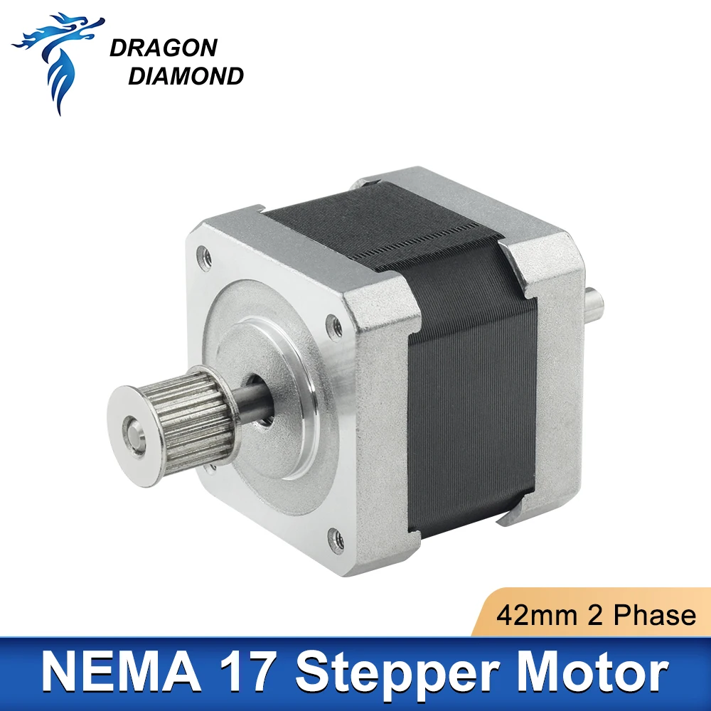 Nema 17 2 Phase K40 Stepper Motor 0.6A 42mm 4-lead for 3D Printer CNC Engraving Milling Machine