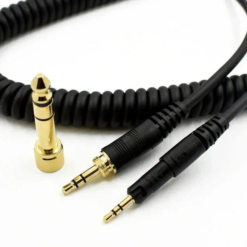 Replacement Spring Coiled 6.35mm Cable Cord For Pioneer DJ HDJ-HDJ-X5BT HDJ-X7 HDJ-S7 HDJ-CX HDJ-Cue1 HDJ-Cue1BT Headphones ethernet cable,power supply cable,edl cable,wrapping wire cable