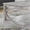 Unique 47.8" Coffee Tables for Living Room Square Wood Coffee Table with Storage, Sofa Table Home Office, Farmhouse Apartment Di 3