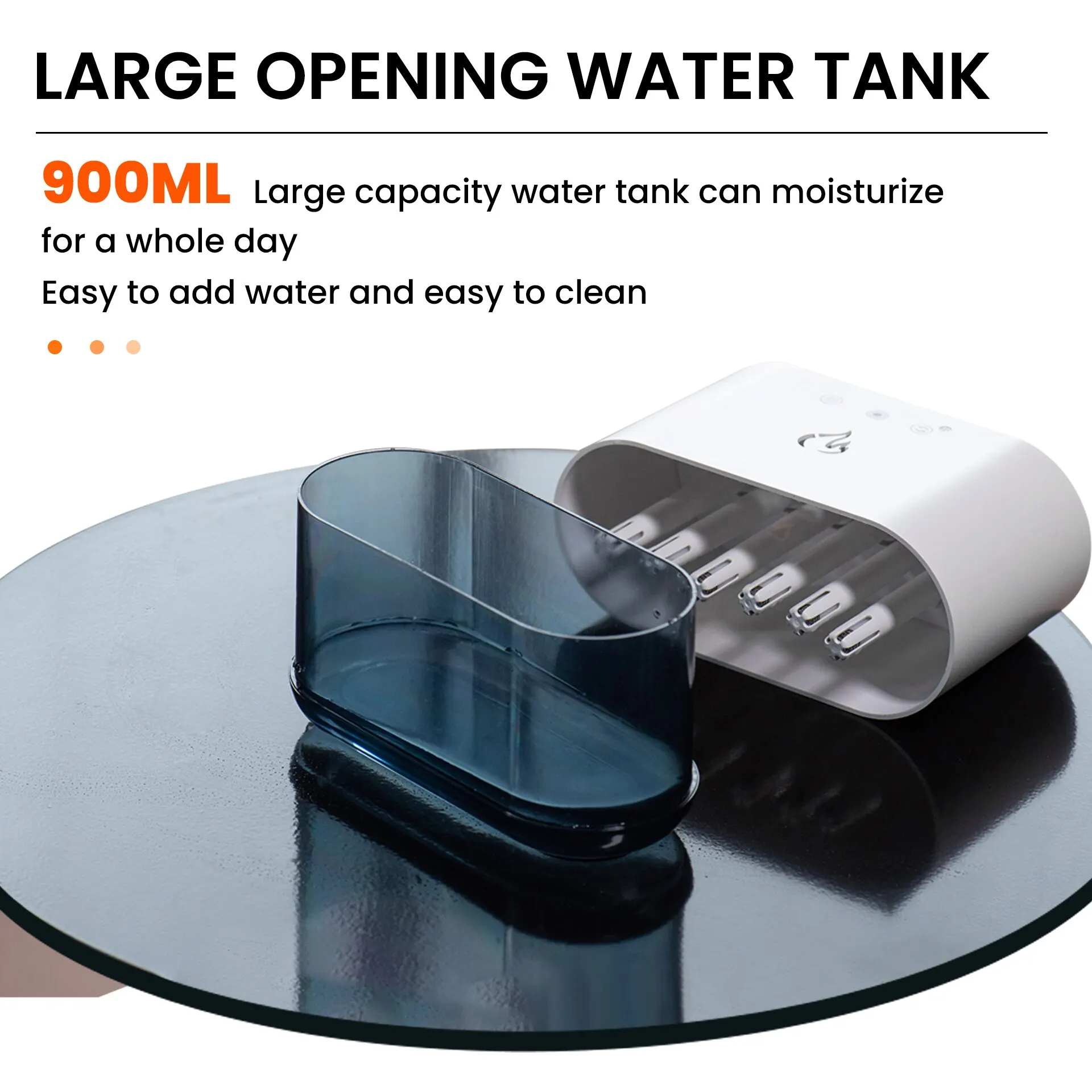 New Desktop Dynamic Music Ultrasound Flame Air Humidifier Home 900ML RGB Led Light Humidifier Diffuser Machine Mist Maker