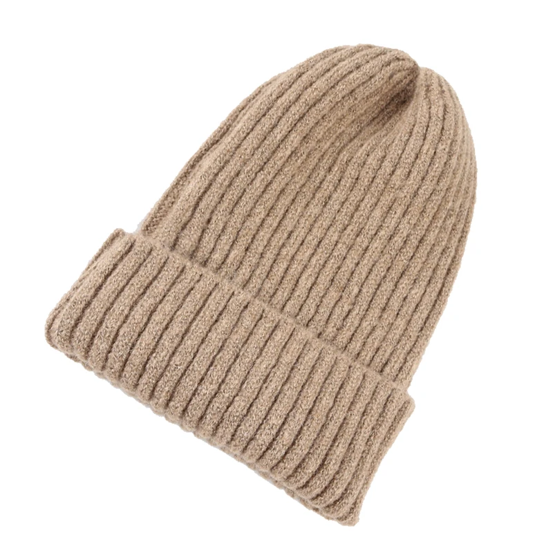 2022 új kalapok nőknek, férfiaknak, kötött, egyszínű karóra lányoknak, koponyás sapkák, női meleg téli sapka alkalmi sapka_voghion.com