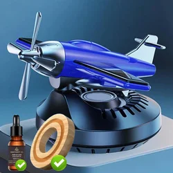 Solar - Powered Rotating Helicopter Air Freshener Ornament (Blue with perfume)