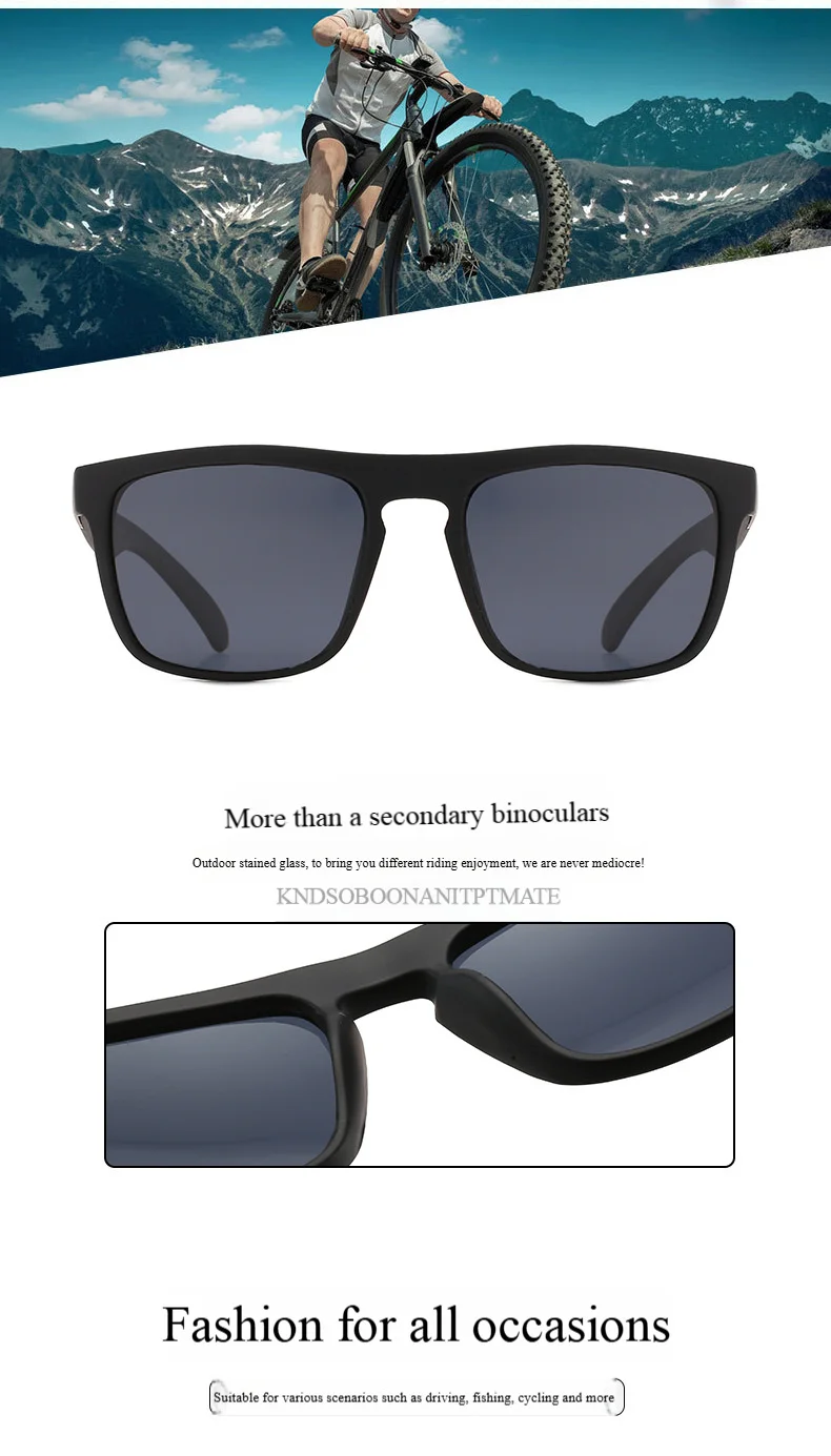 Description Picture 3 of itemLuxury Brand Designer Sun Glasses Classic Square Vintage Sport Polarized Sunglasses for Men Women Driving Fishing UV400 Eyewear