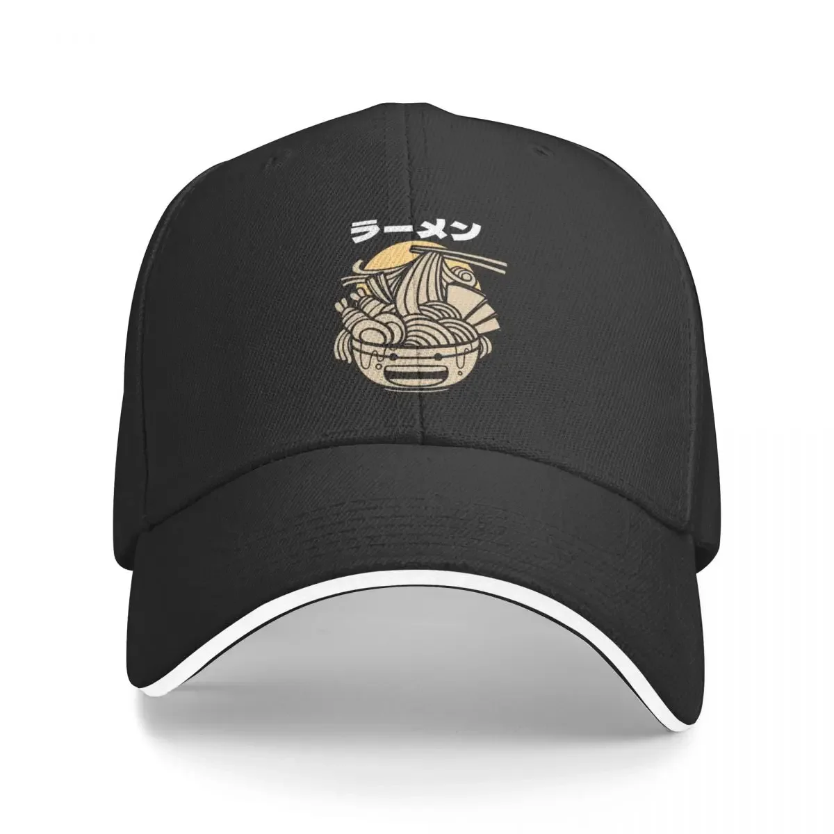 

Great Ramen Wave Baseball Cap Trucker Hat Rave black funny hat Golf Men Women's
