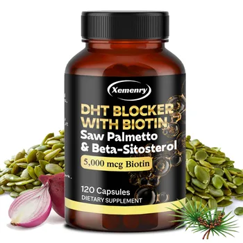 DHT Blocker - Promotes Hair Growth Helps with Healthy Urination Natural DHT Blocker for Men & Women 1