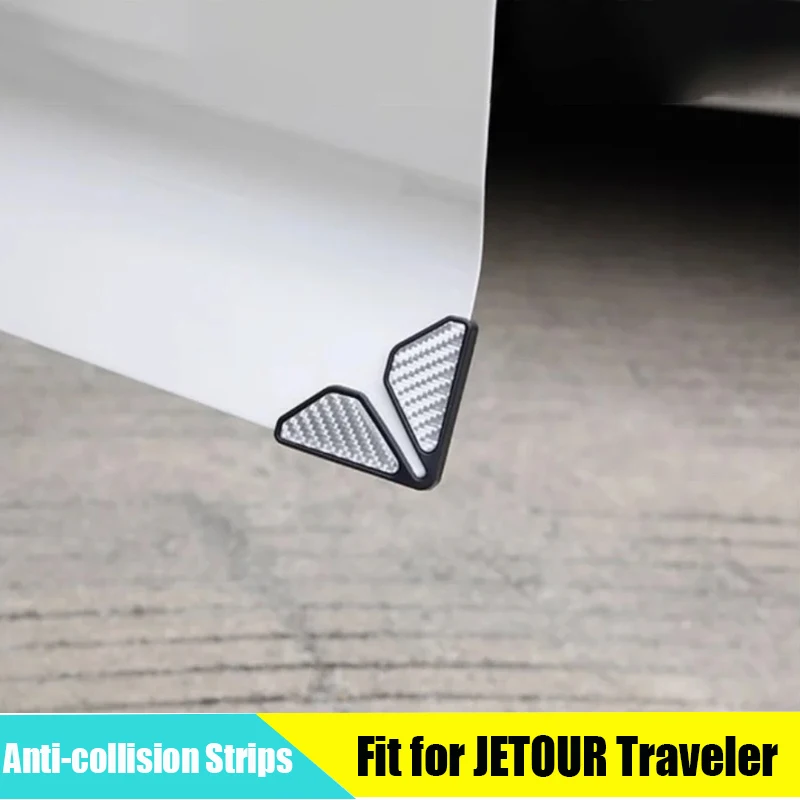 

Угловые противоударные оболочки для двери автомобиля, подходят для JETOUR Traveler T2 2023, светоотражающие противоударные полосы, запасные части для внешней отделки