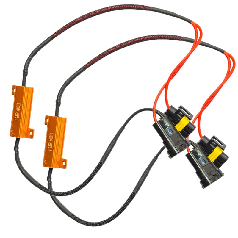Ricailong Car Fog Lamp Decoder H8 Resistance Line 9006 H11 H7 Decoding Resistor