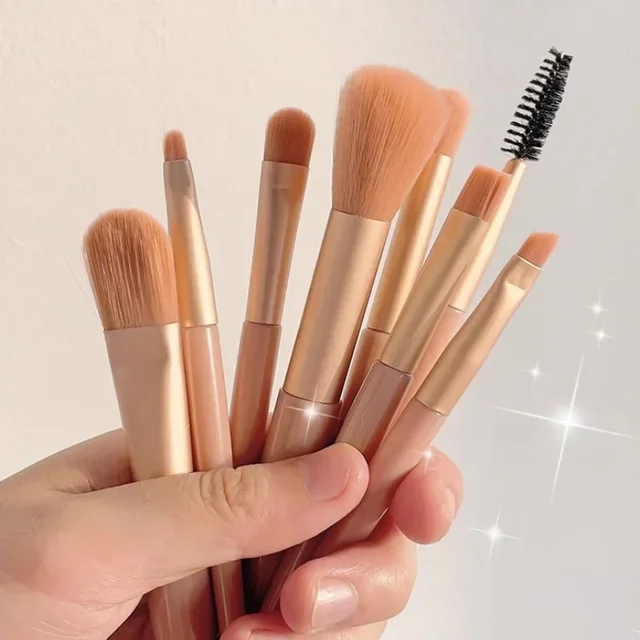 8Pcs Portable Makeup Brush Eyeshadow Foundation Blending Make up Soft Fluffy Cosmetics Concealer Makeup Brush Make Up Supplies
