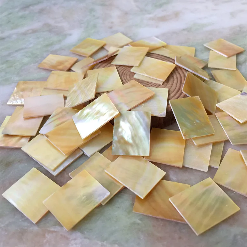 Natural Shell Ornaments 10Pieces 25mm /20mm/1mm Natural Mother of Pearl Shell Slice DIY Musical Instrument Accessories And Crafts Inlay Carved Material