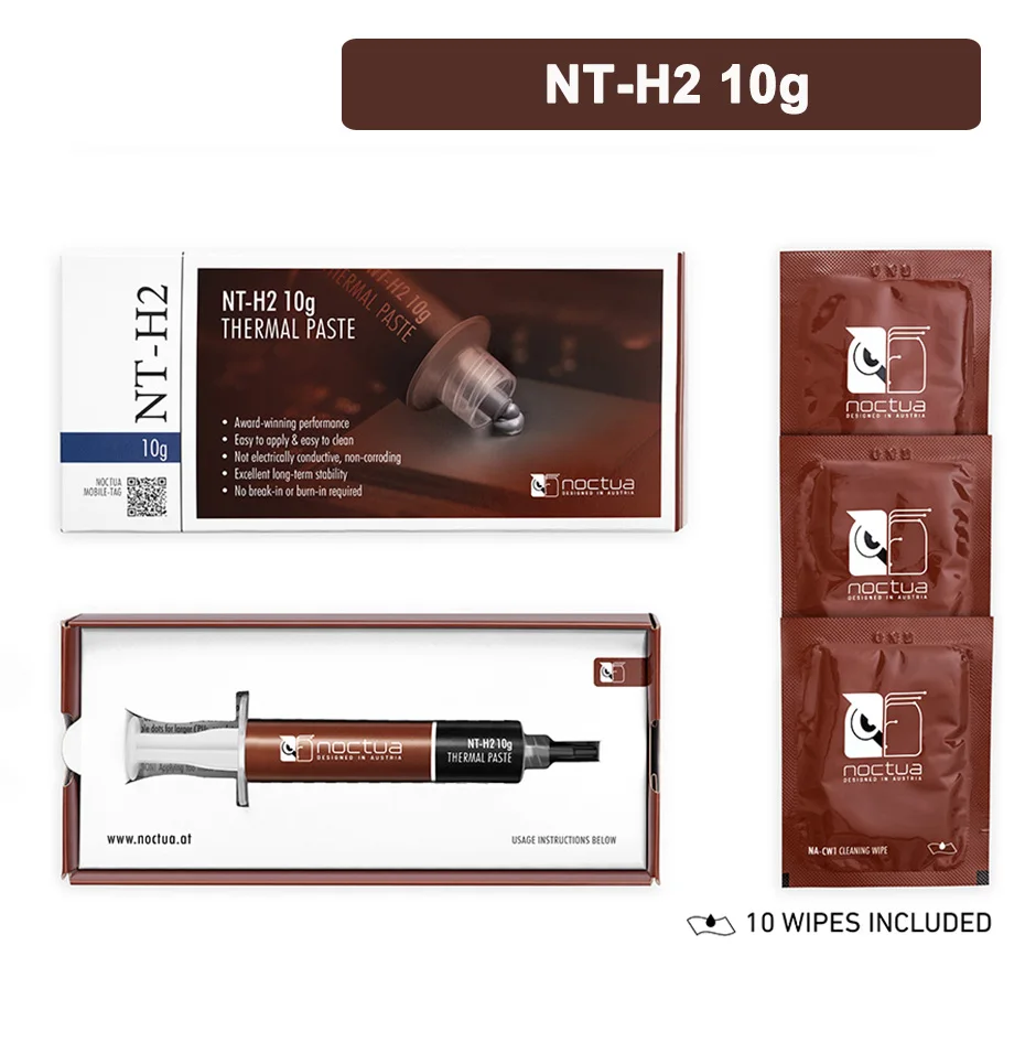 Noctua NT-H1 CPU AMD Intel processor Radiator fan/Thermal compound Cooling  fan Thermal paste Cooler fans Thermal Grease - Price history & Review, AliExpress Seller - KY Store Store