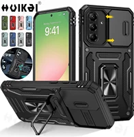 Case For Samsung Galaxy A56 5G Samsung A36 A55 A35 Slide Camera Stand Armor Shockproof Antifall Protection Kickstand Phone Cover 1