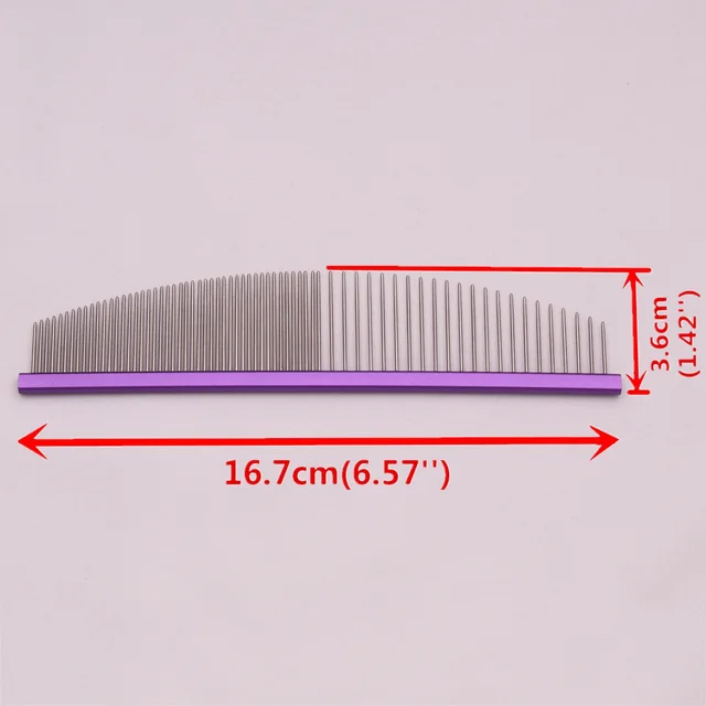 Pet Grooming Combs Aluminum Alloy Brush For Dogs Boundary Knot Massage Tools Professional Salon Cat Hair Cleaning Crescent Combs 5