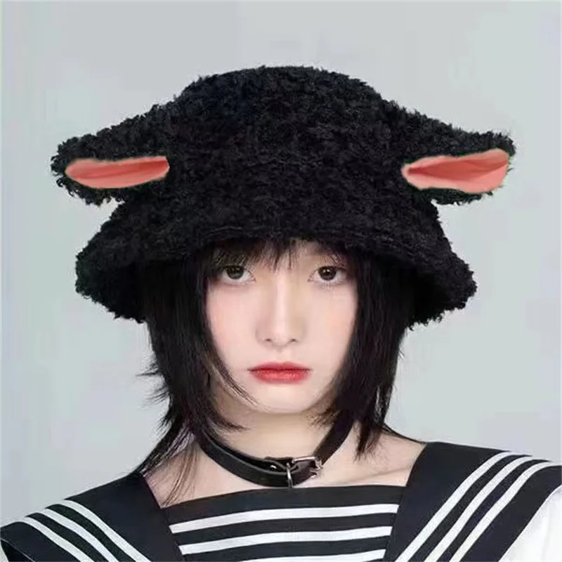 Gorro Crochê Kawaii - Estilo Palhaço Y2K, Com Borlas, Unissex