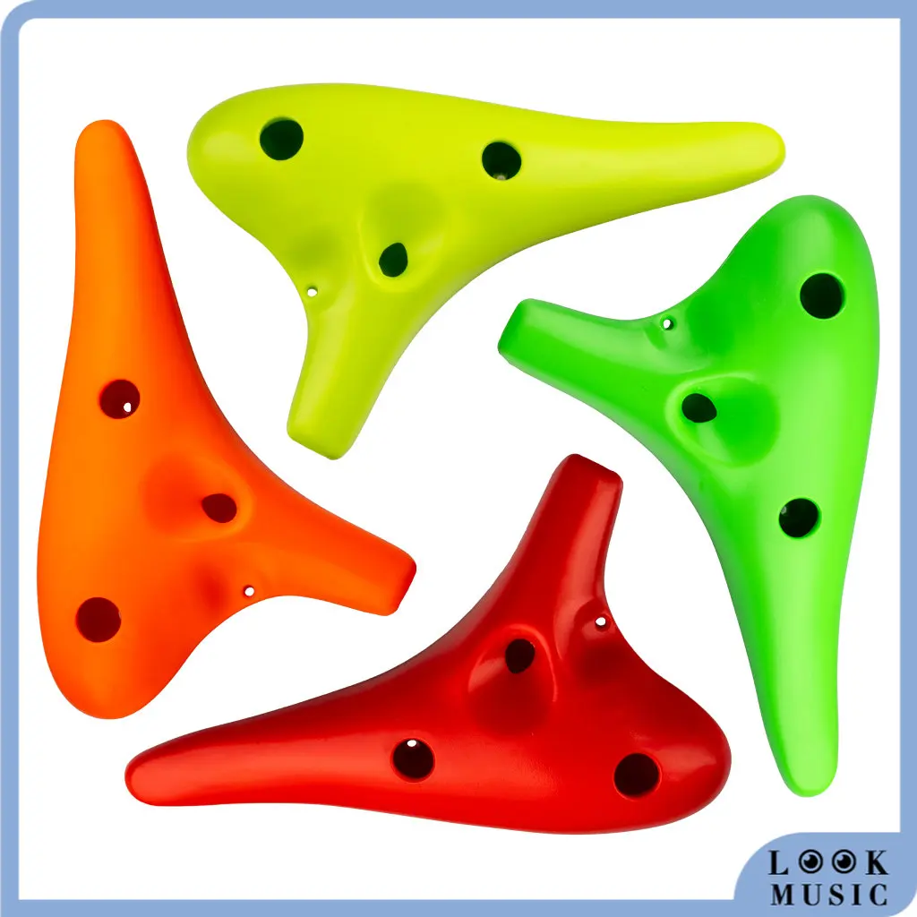 Ocarina 6 Trous En Plastique ABS – Coloré, Facile à Jouer – Parfait Pour Débutants (orange)