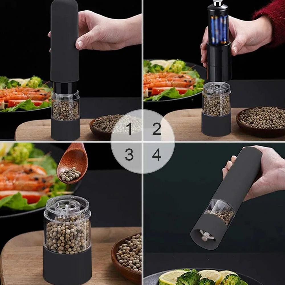 Electric Grinder Salt and Pepper Grinder Nut Spice Grinder Pepper Grinder Electric Pepper Grinder and Salt Grinder Adjustable Coarseness Kitchen Spice Simple Kitchen Tool