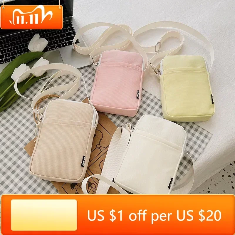 

New Fashion Mobile Phone Bag Women's Messenger Bag All-match Mini Small Crossbody Bag Hanging Neck Coin Purse Vertical Handbag