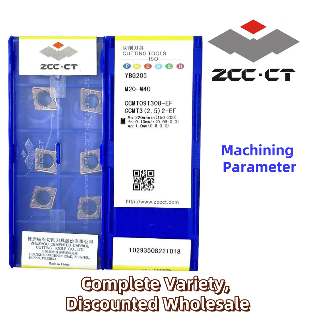 

Бесплатная доставка, ZCC CCMT09T308-EF YBG205/YBG202/YBM153/YBG105, режущие инструменты для токарной обработки с ЧПУ, карбидные режущие инструменты, 10 шт. (1 коробка)