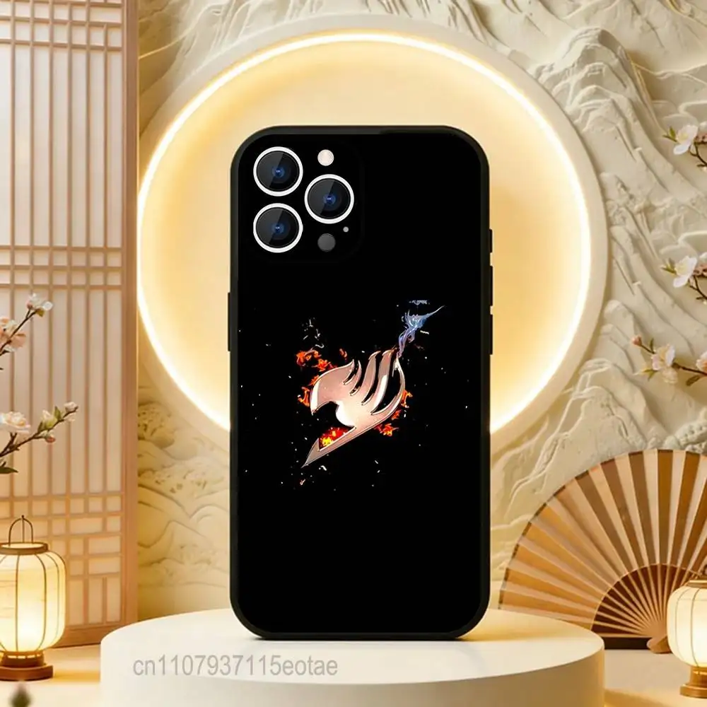 Anime Fairy Logo Black Protective Phone Case
