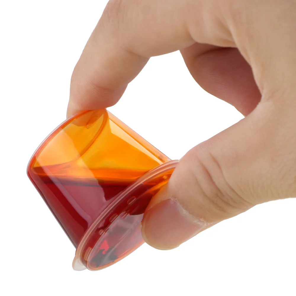 100Pcs/300Pcs Chutney Chili Sauce Cups Plastic Clear Food Small Sauce Container Box With Lids Disposable Pot