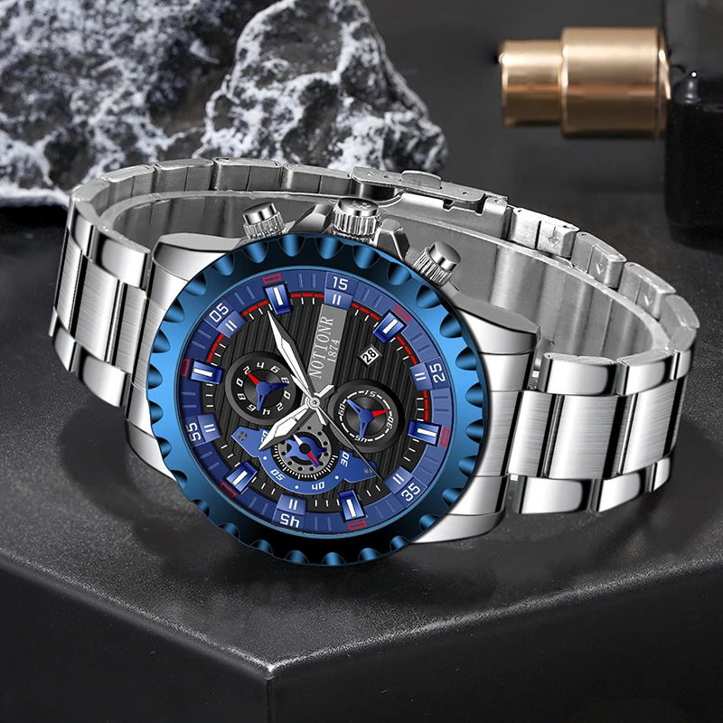NOTIONR Top Brand Luxury New Men Watch Quartz Man Watches Waterproof Luminous Watch for Men Date Sport Wristwatch