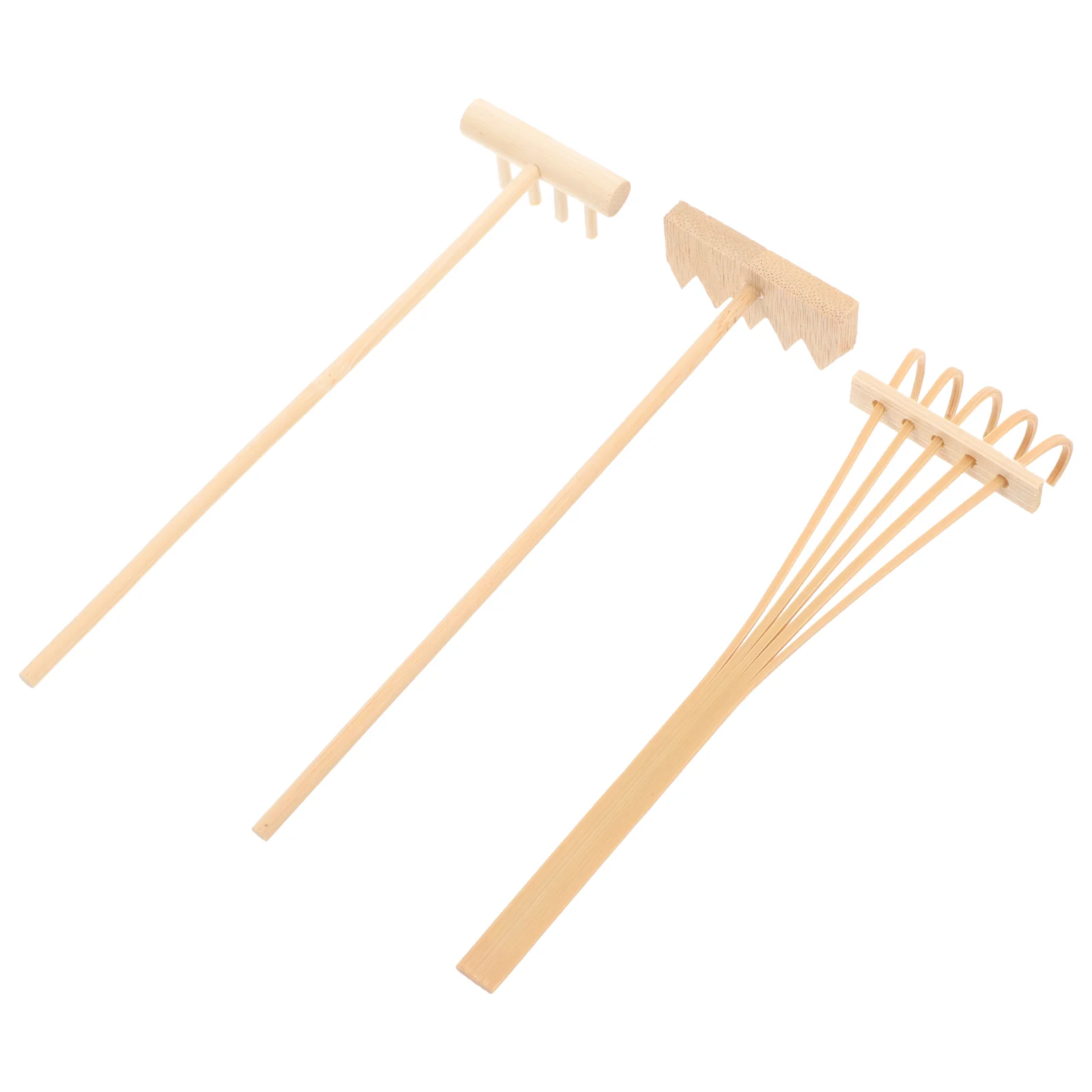 Zen Garden Sand Rake Meditation Rakes Mini Feng Shui Decor Tabletop Miniature Kit farming rake