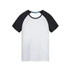 Sublimation Blank T-shirt Modal Raglan Solid Color Round Neck Short Sleeve Advertising Cultural Shirt Summer Clothing 1