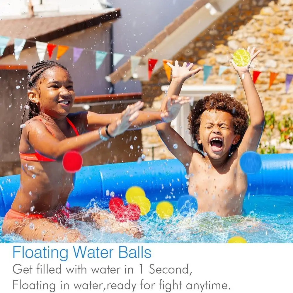 Outdoor Activities Air Water Bomb Balloon Pump Automatic Sealing Balloons Sand Pool Water Toys Water Balloon Pump Large Capacity 4