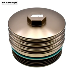 SKCUSTOM For BMW N20 N51 N52 N53 N54 N55 Z4 M3 M4 S55 Engine Oil Filter Housing AluminumAlloy Filter Cover Car Modification Part