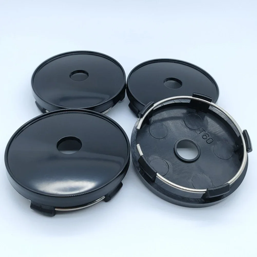 Wheel Center Caps 4 pcs Universal Car Blank Wheel Hub Center Cap 60mm Outside dia Rim Cover Auto No Logo Badge Car Wheel Rims Center Hubcap Cover
