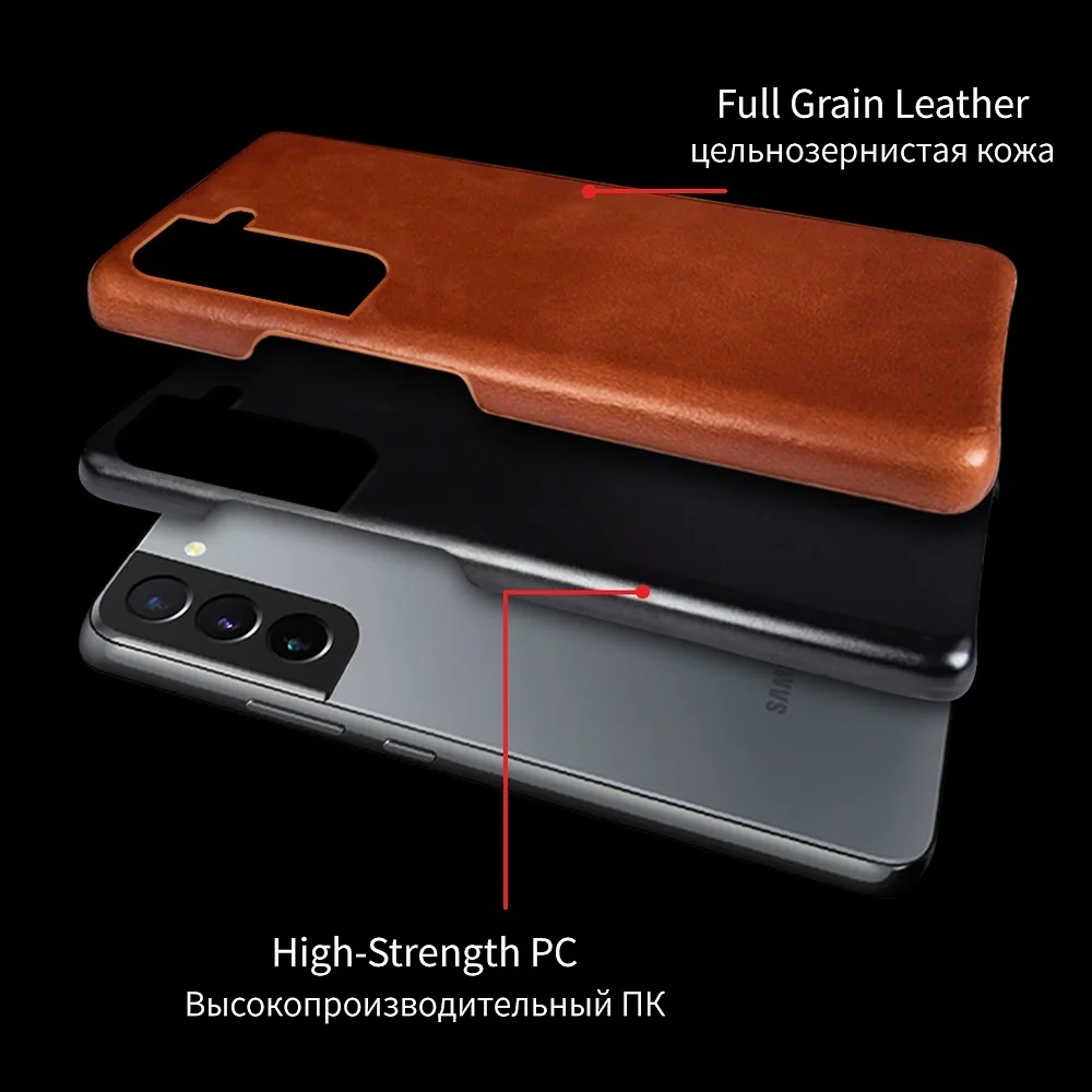 Hand Made Genuine Leather Cases For Samsung Galaxy S21 FE S20 S20FE 5G S20Plus Aesthetic Vintag Pattern Phone Shell Cover Back 6