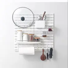  Pegboard Wall Panels Pegboard Wall Organizer Mounting Display Diy Pegboard Kit Tool Storage Panel Board Rack Bathroom Kitchen 