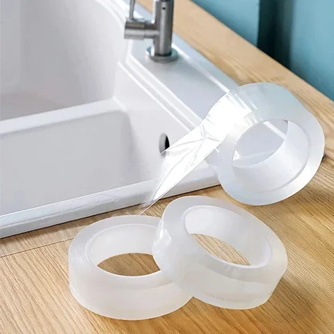 

Transparent Nano Tape Washable Reusable Double-Sided Tape Adhesive Nano-no Trace Paste Fixer Tape Cleanable House 1M/3M/5M