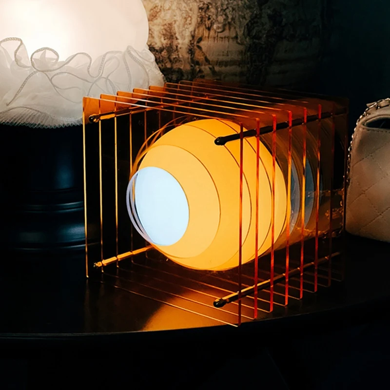Artistic Acrylic Rechargeable Desk Lamp – Decorative Ambient Night Light 2