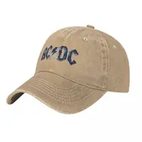 AC Heavy Metal Denim Baseball Cap DC Rock Music Band Outdoor Gym Trucker Hat Summer Couple Women Casual Sunscreen Snapback Cap 1